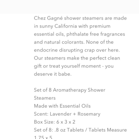 Zen AF- 8PK Shower Steamers (Lavender-Rosemary) - Picture 6 of 6